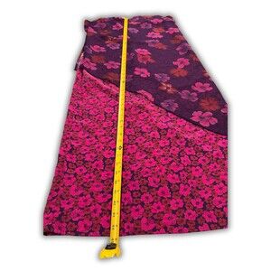 Hillard Hanson Floral Purple Fairy Asymmetrical Bohemian Dress y2k Size 12